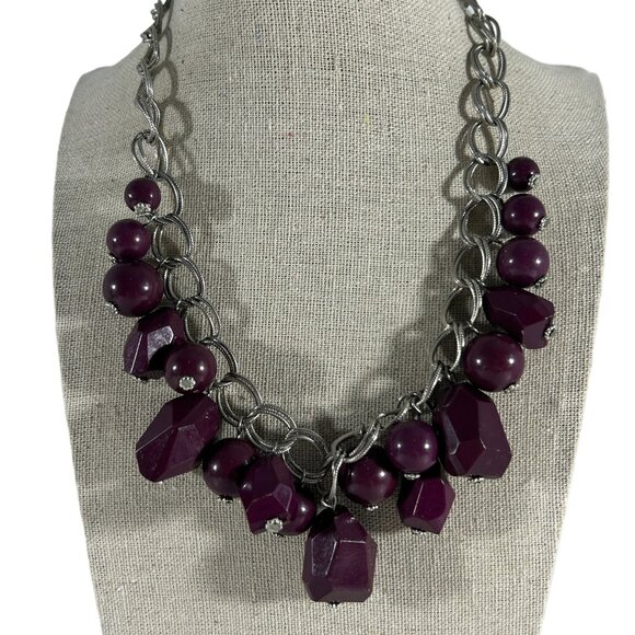 Lot 10 Beaded Necklaces Colorful Costume Jewelry Bib Style Multicolor Chunky - Picture 10 of 16